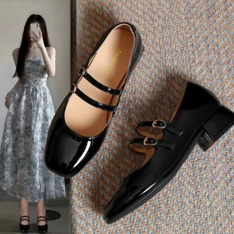 נעלי עקב נמוך- קלייר